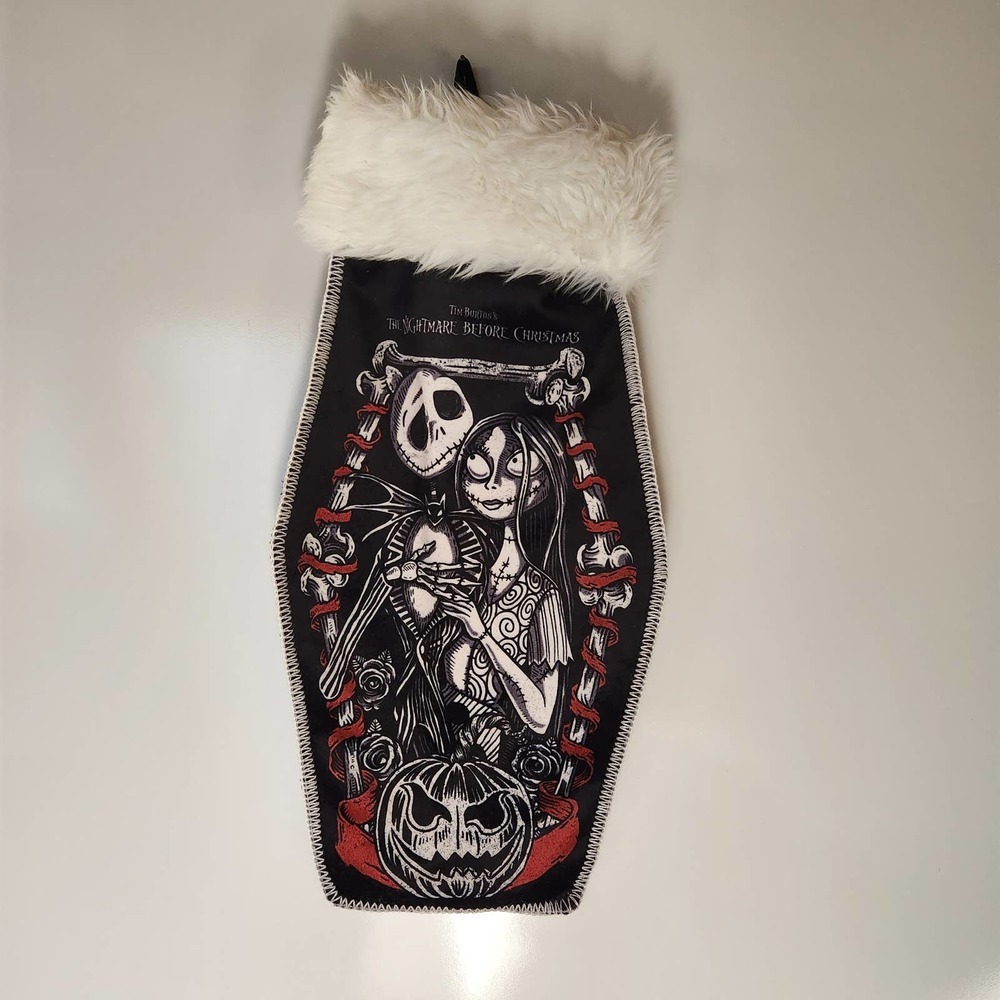 DISNEY PARKS NBC Nightmare Before Christmas Jack Sally Christmas Stocking